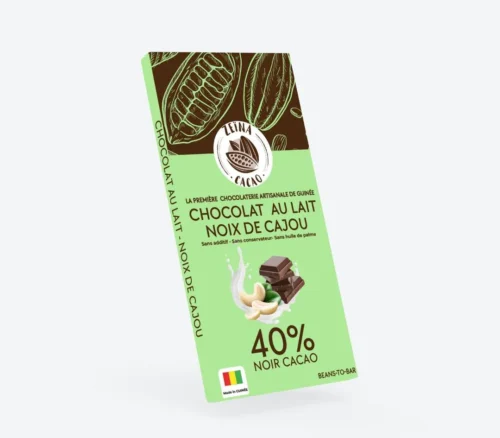 Chocolat aux noix de cajou 40% Chocolat aux noix de cajou 40%